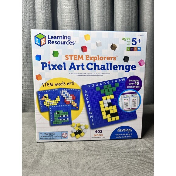 Learning Resources STEM Explorers Pixel Art Challenge Homeschool Kids Toy - Picture 7 of 8